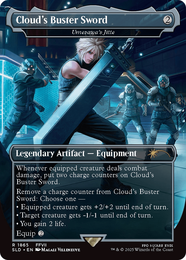 Umezawa's Jitte (1865) [Secret Lair Drop]  / Cloud's Buster Sword (Borderless)