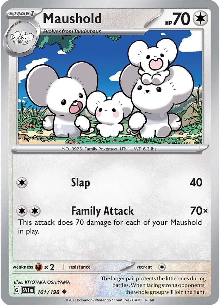 Maushold 161- SV01 Scarlet & Violet Base Set Reverse Holofoil