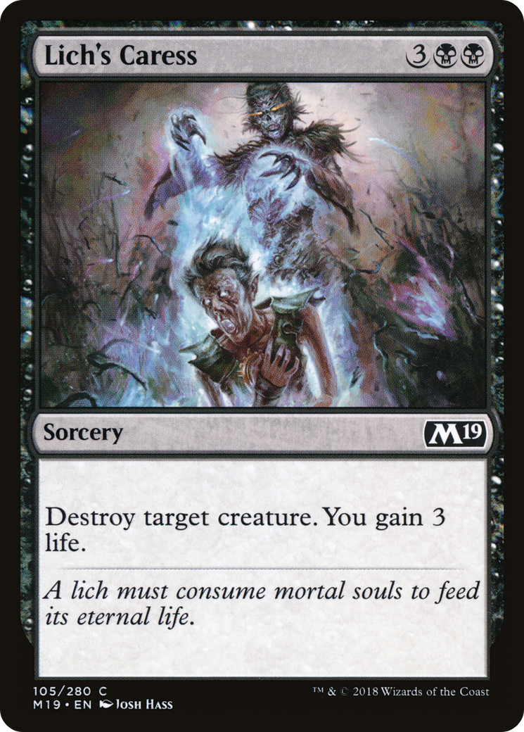 Lich's Caress [Core Set 2019] Foil