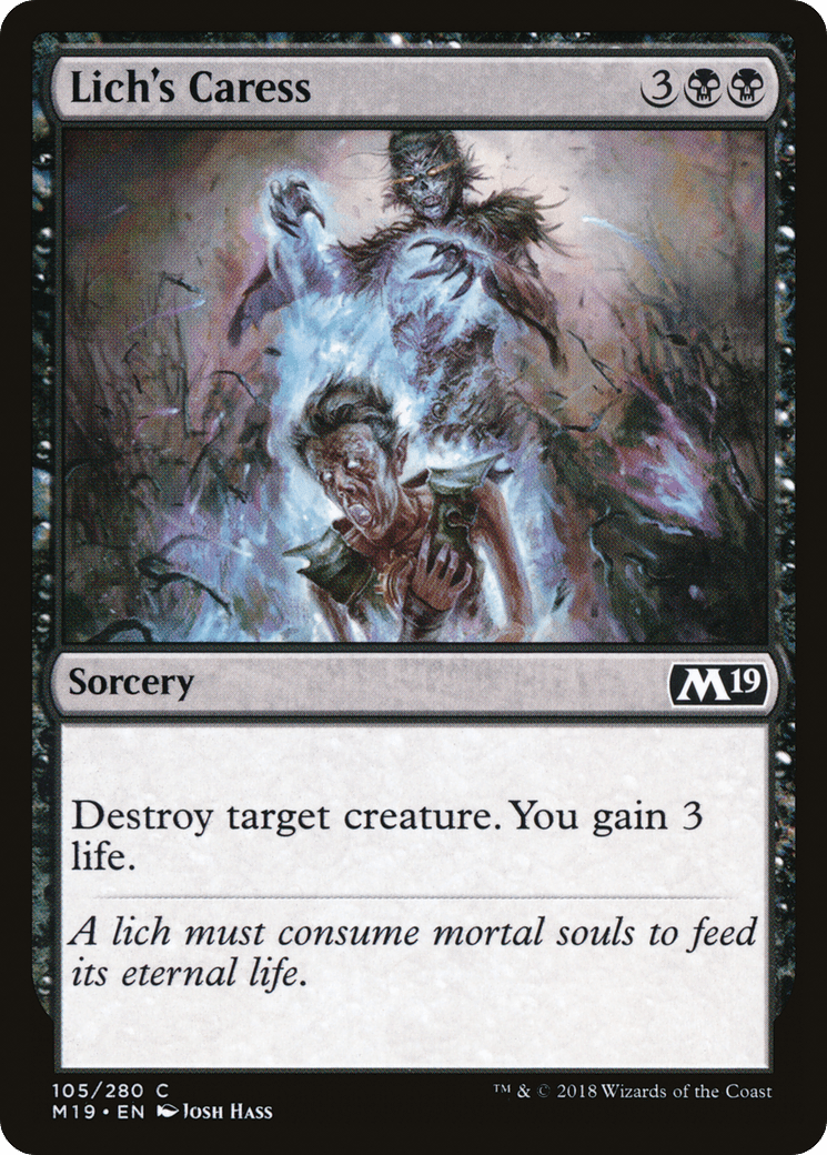 Lich's Caress [Core Set 2019] Foil