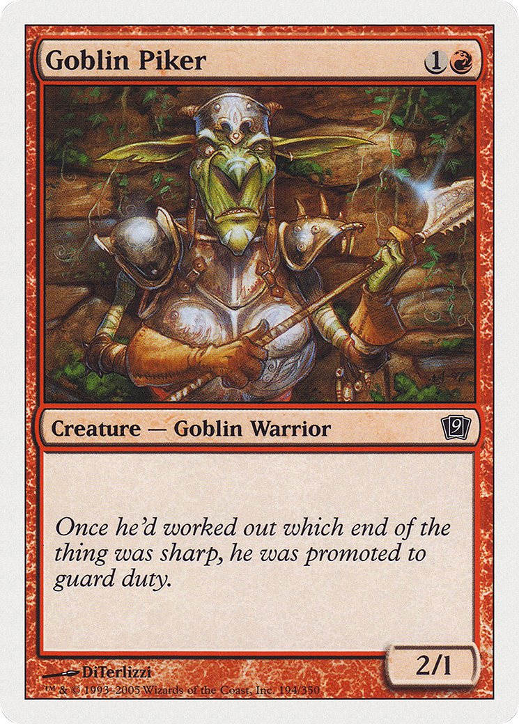 Goblin Piker [Ninth Edition] Foil