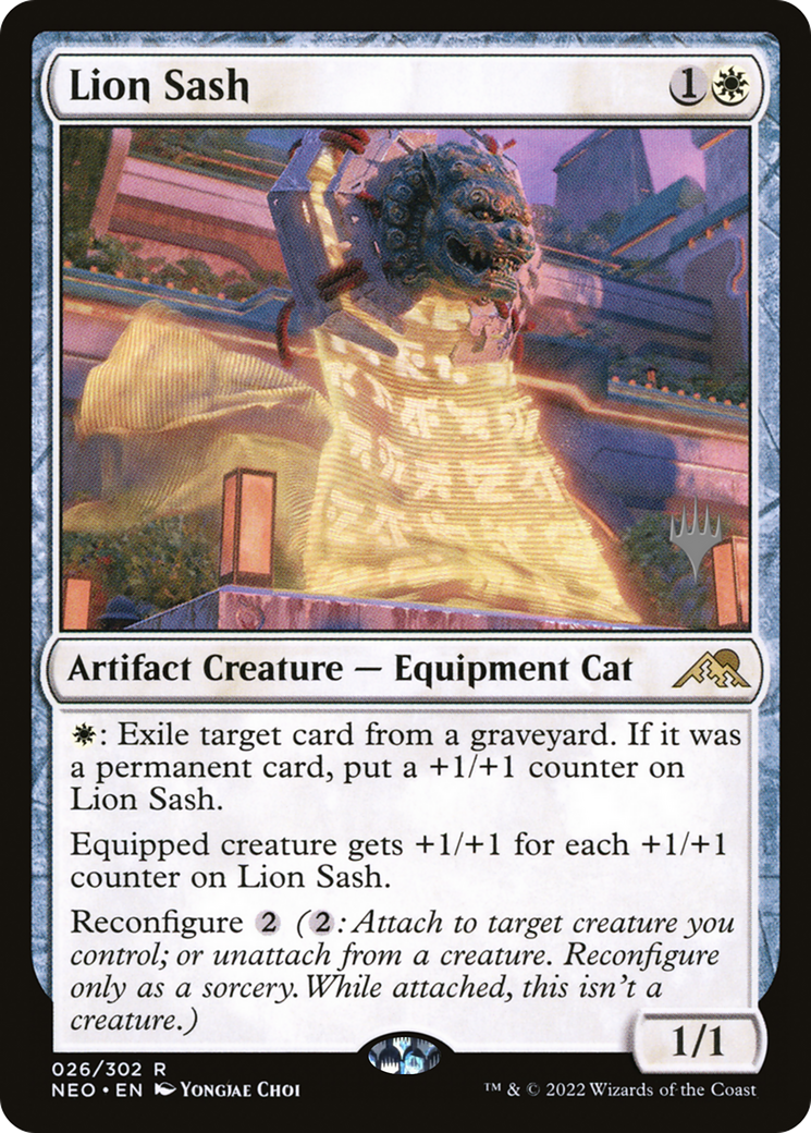 Lion Sash (Promo Pack) [Kamigawa: Neon Dynasty Promos] Foil