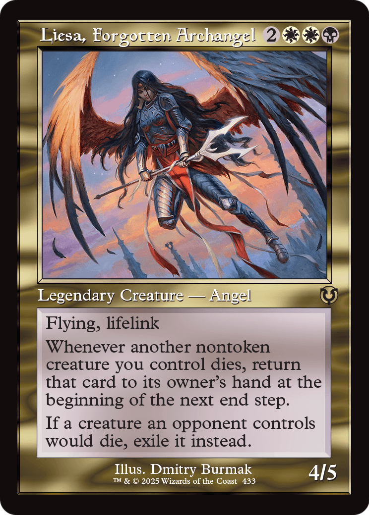 Liesa, Forgotten Archangel (Retro Frame) (-433) [Innistrad Remastered]  Foil