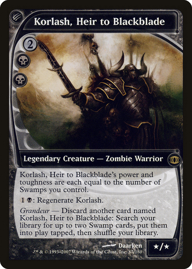 Korlash, Heir to Blackblade [Future Sight] Foil