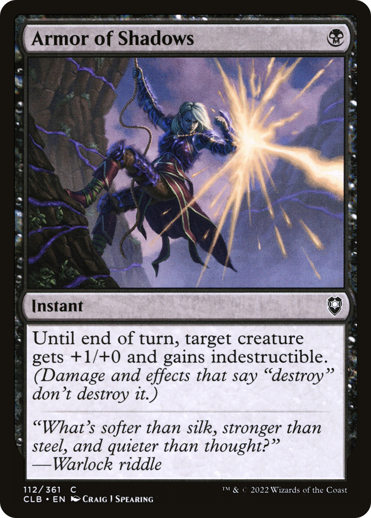 Armor of Shadows [Commander Legends: Battle for Baldur's Gate] Foil