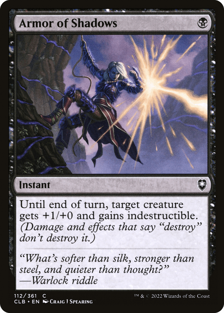 Armor of Shadows [Commander Legends: Battle for Baldur's Gate] Foil