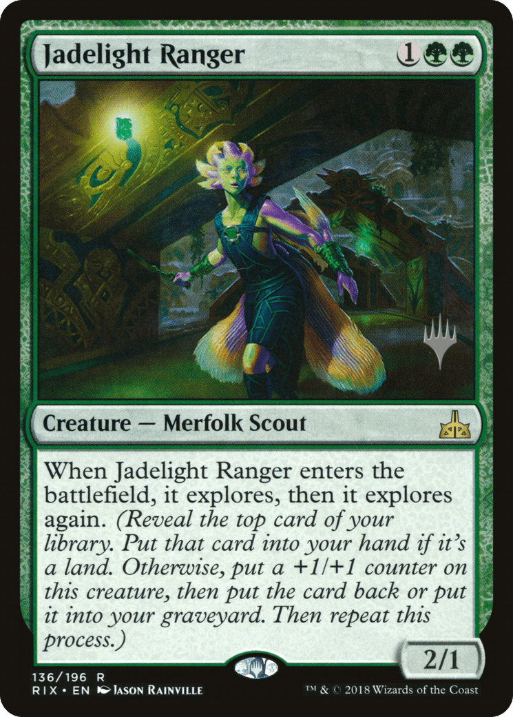 Jadelight Ranger (Promo Pack) [Rivals of Ixalan Promos] Foil