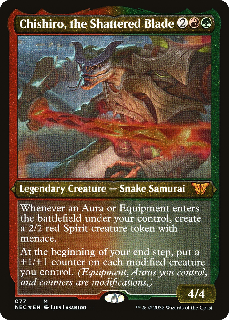 Chishiro, the Shattered Blade (077) [Neon Dynasty Commander]  Foil