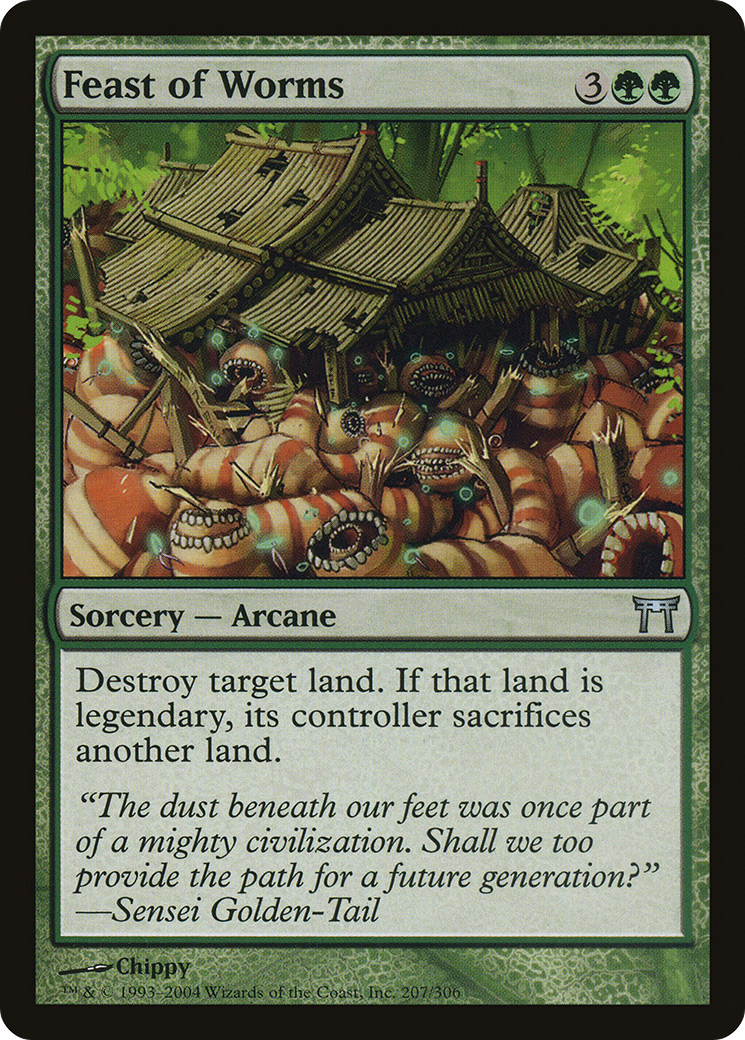Feast of Worms [Champions of Kamigawa] Foil