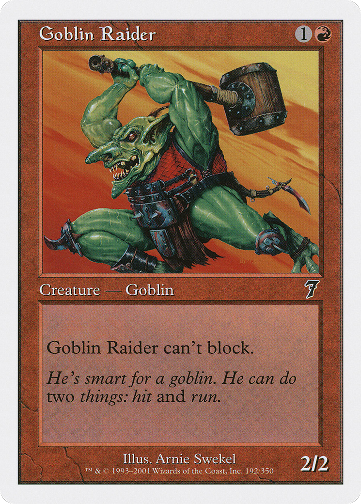 Goblin Raider [Seventh Edition] Foil