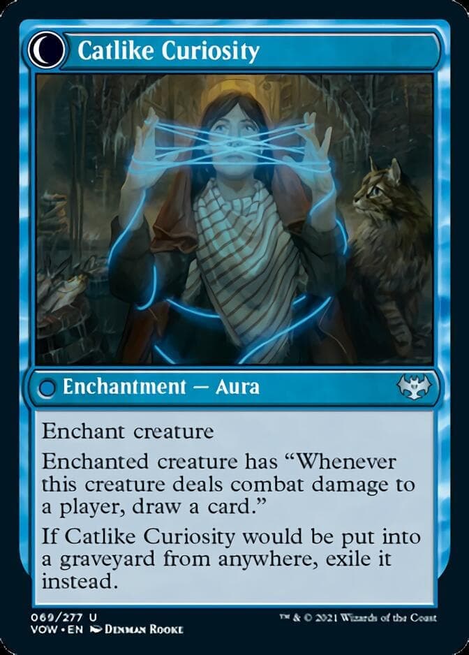Mischievous Catgeist // Catlike Curiosity [Innistrad: Crimson Vow] Foil