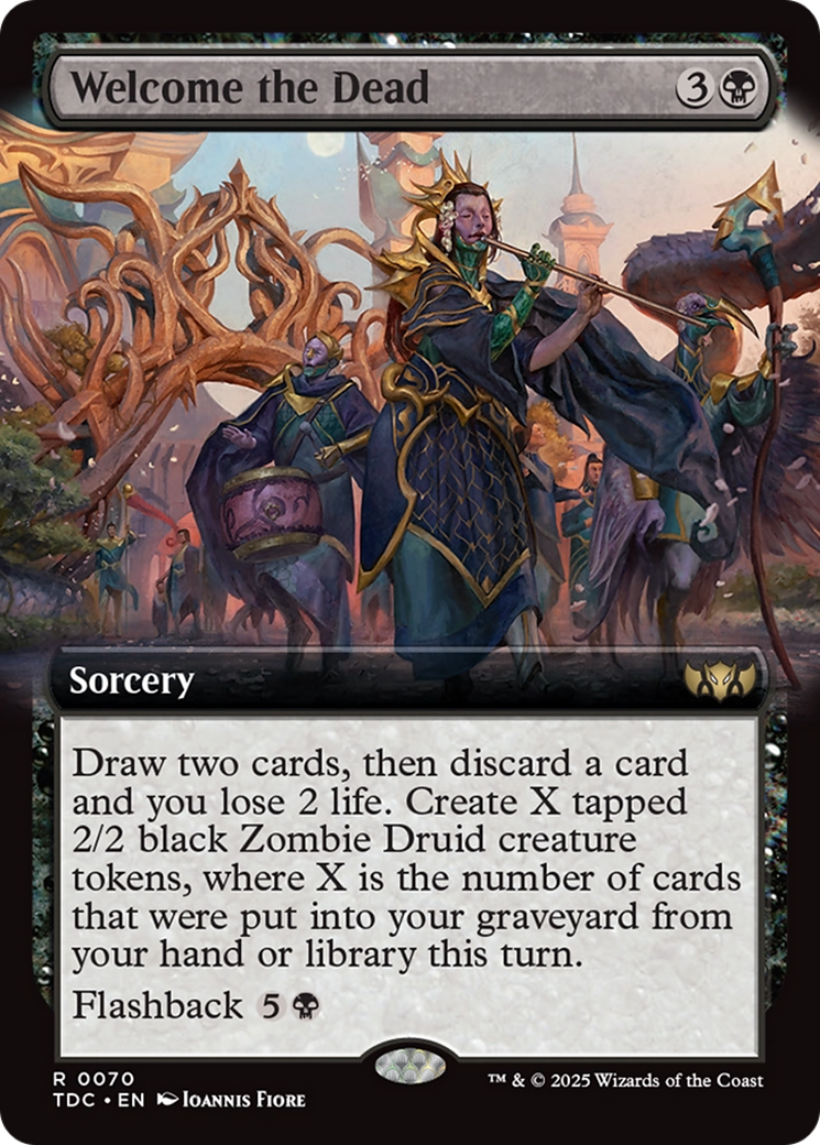 Welcome the Dead (Extended Art) (070) [Commander: Tarkir: Dragonstorm]