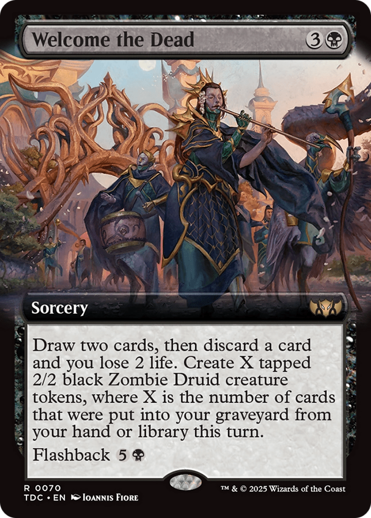 Welcome the Dead (Extended Art) (070) [Commander: Tarkir: Dragonstorm]
