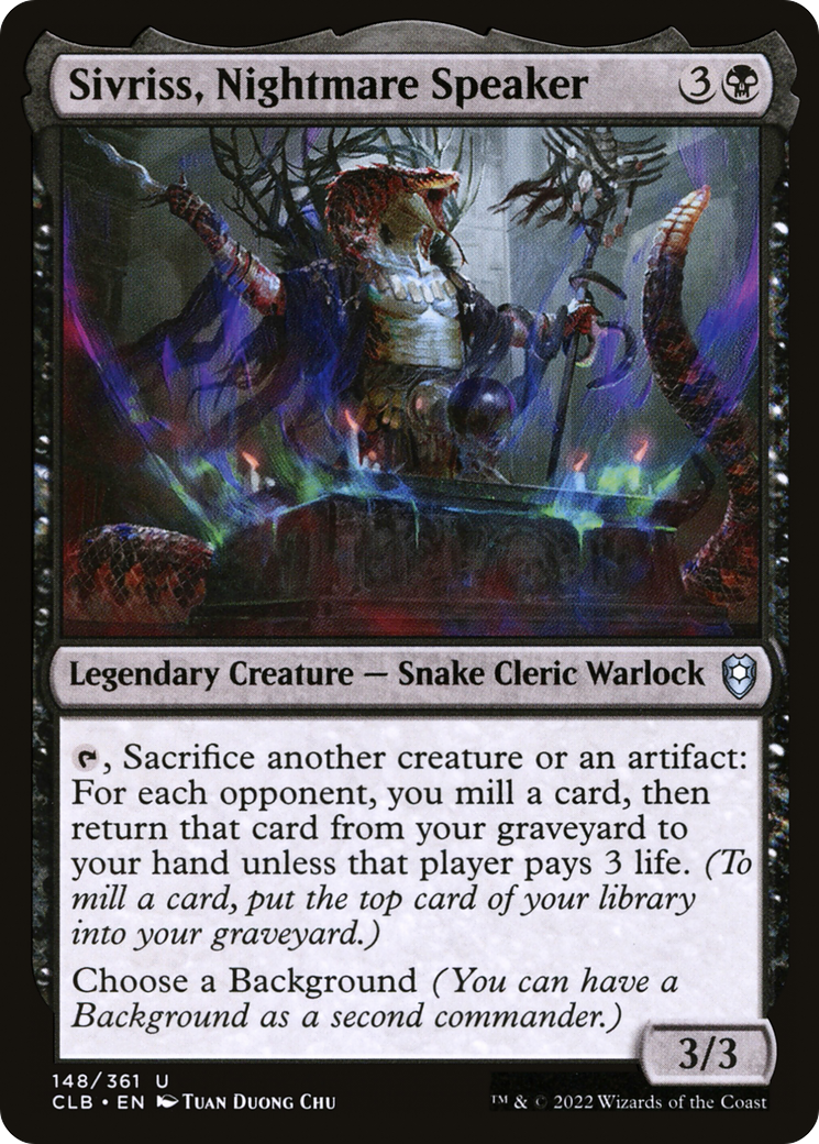 Sivriss, Nightmare Speaker [Commander Legends: Battle for Baldur's Gate] Foil