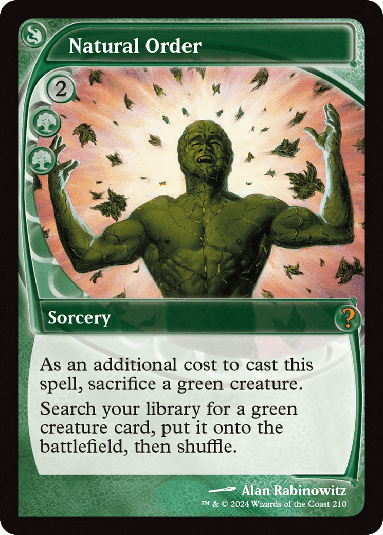 Natural Order (Future Sight) [Mystery Booster 2] Foil