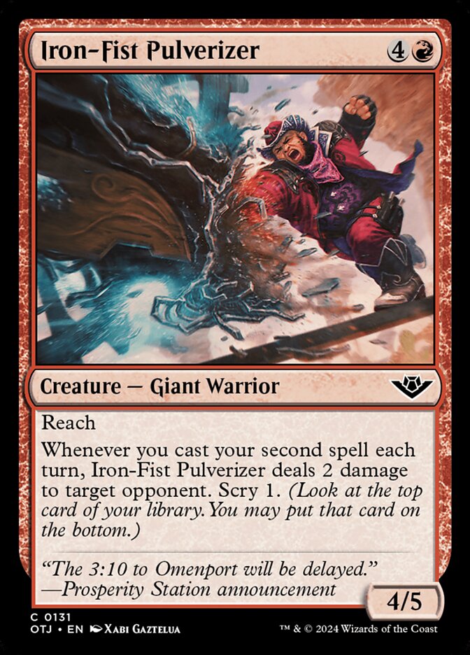 Iron-Fist Pulverizer 131/286 (Outlaws of Thunder Junction)  - Foil