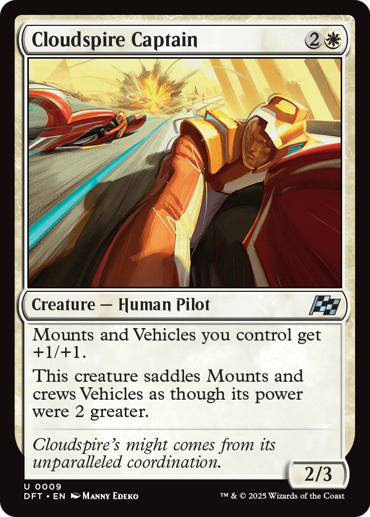 Cloudspire Captain |  Foil (009) [Aetherdrift]