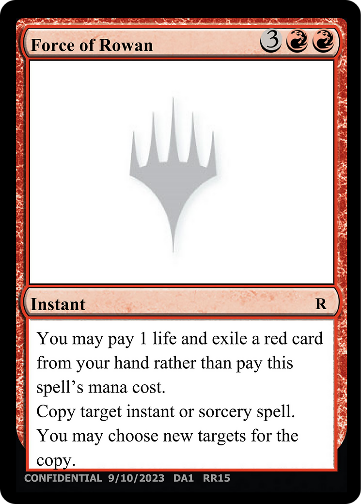 Force of Rowan (DA1-RR15) - Unknown Event