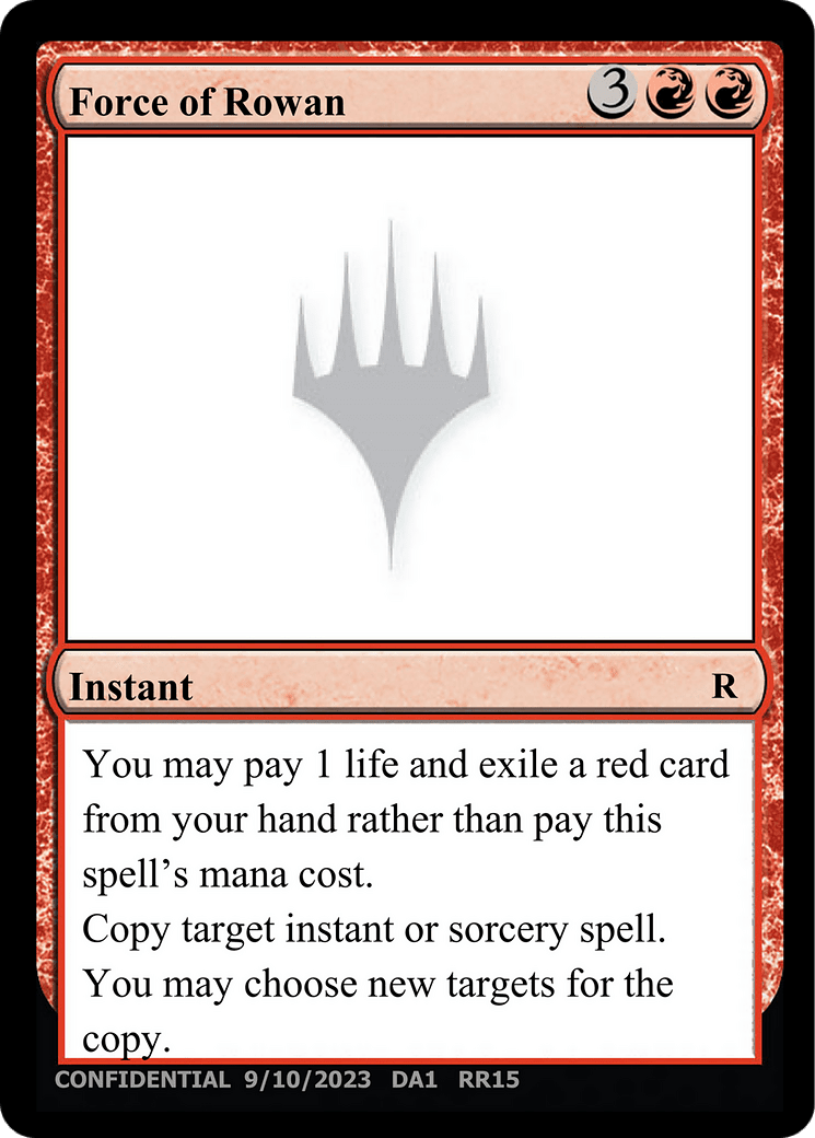 Force of Rowan (DA1-RR15) - Unknown Event