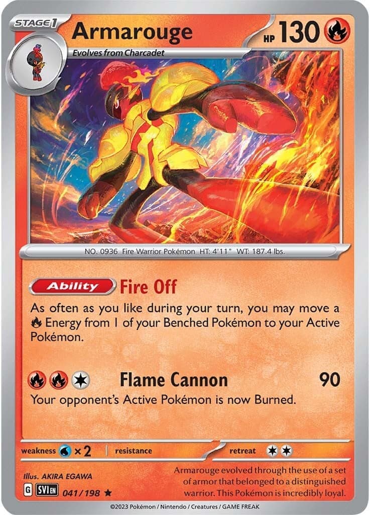 Armarouge 041/198 - SV01 Scarlet & Violet Base Set Reverse Holofoil