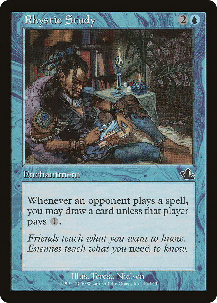 Rhystic Study [Prophecy] Foil
