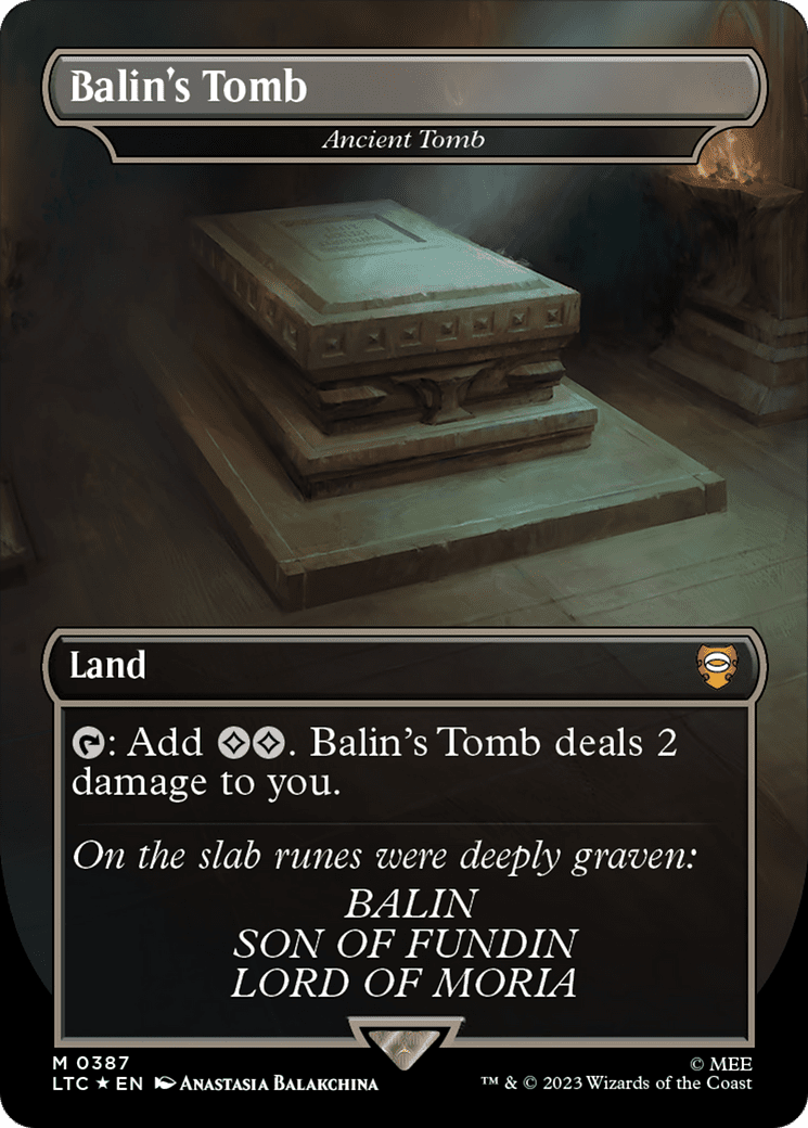 Balin's Tomb - Ancient Tomb (Surge Foil Realms and Relics) [The Lord of the Rings: Tales of Middle-Earth Commander]