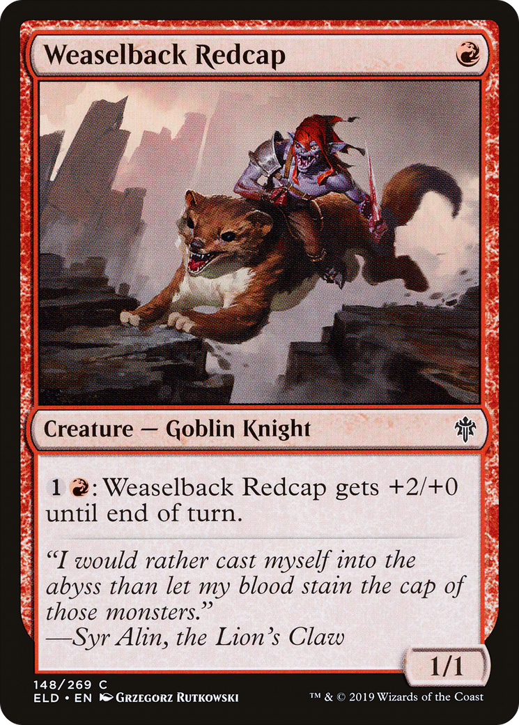 Weaselback Redcap [Throne of Eldraine] Foil