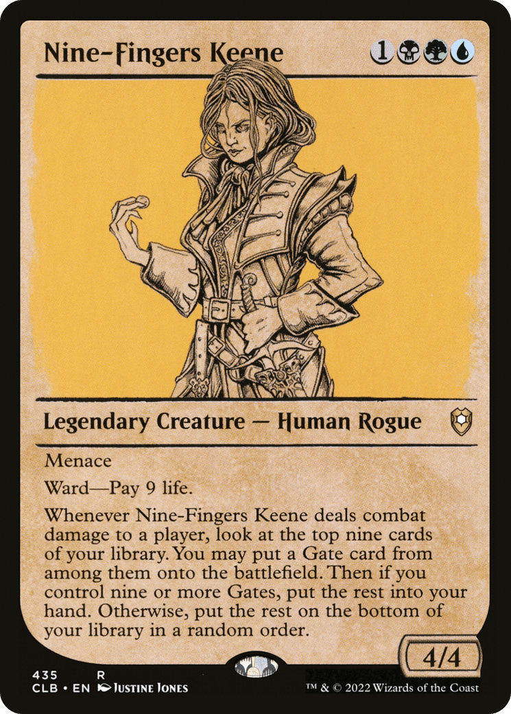 Nine-Fingers Keene (Showcase) [Commander Legends: Battle for Baldur's Gate]