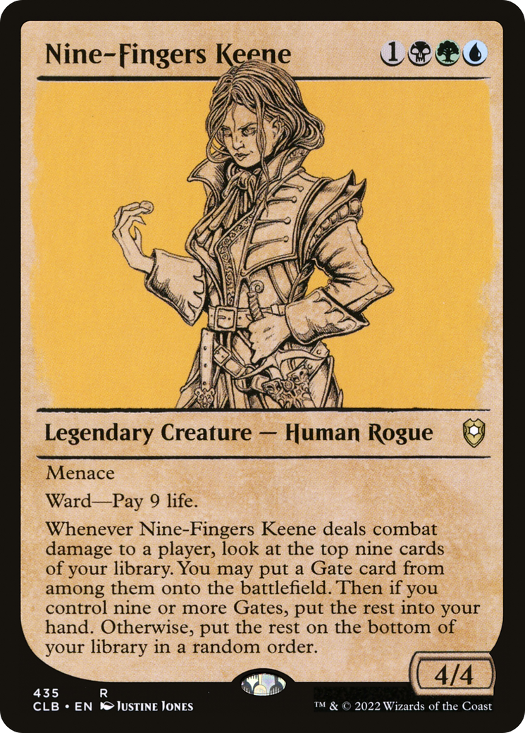 Nine-Fingers Keene (Showcase) [Commander Legends: Battle for Baldur's Gate] Foil