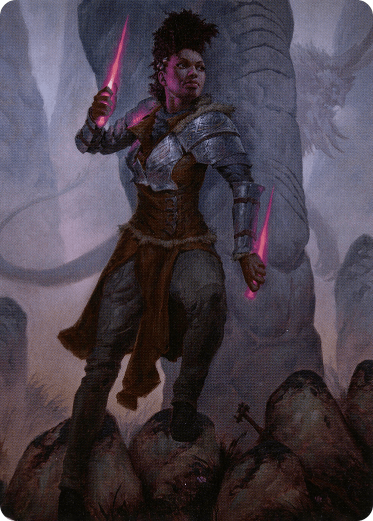 Kaya the Inexorable // Kaya the Inexorable (AKHM-058) - Kaldheim Art Series (Borderless) Foil