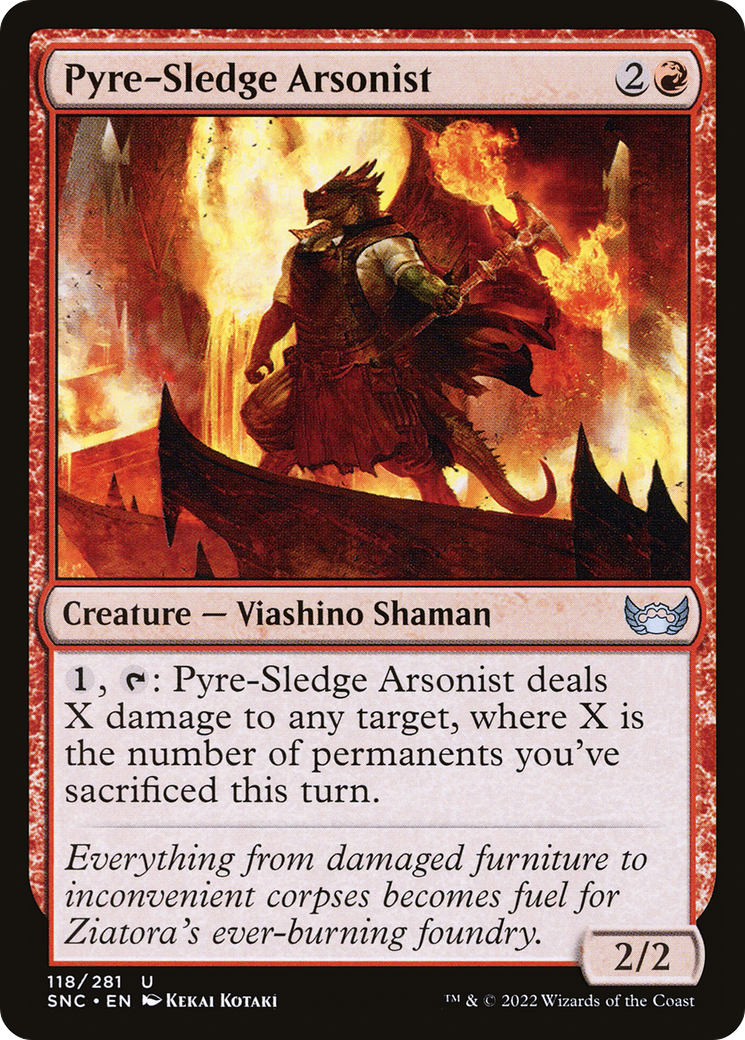 Pyre-Sledge Arsonist [Streets of New Capenna] Foil