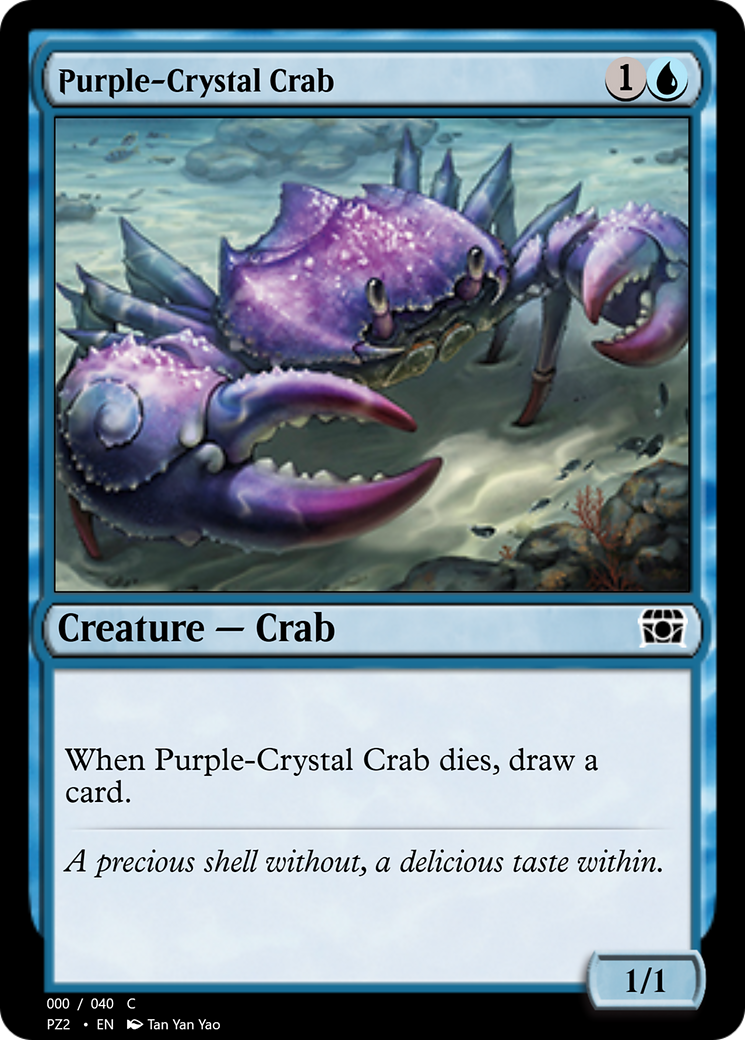 Purple-Crystal Crab (PZ2-70813) - Treasure Chest Foil