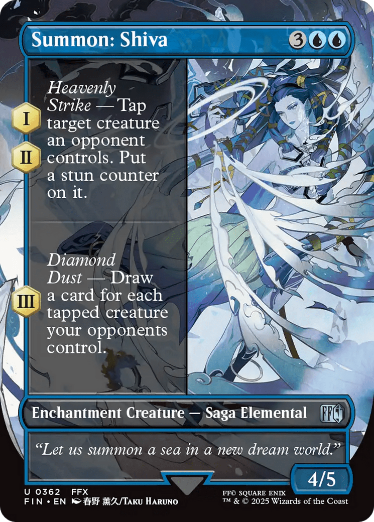 Summon: Shiva (Borderless) (362) [Universes Beyond: FINAL FANTASY]