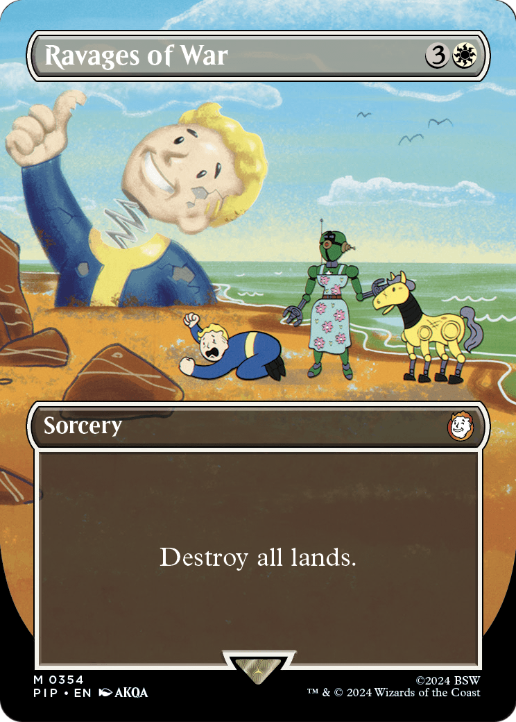 Ravages of War (Borderless) [Fallout] Foil