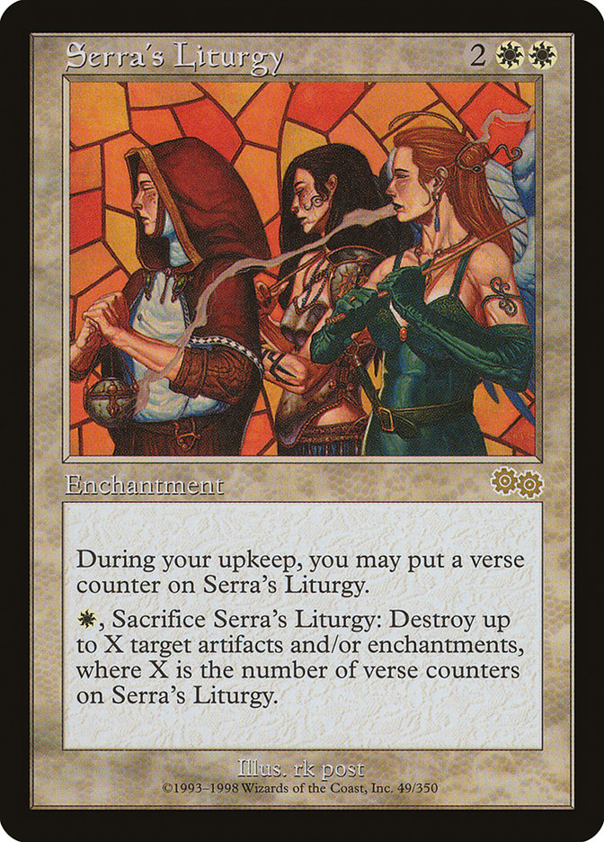 Serra's Liturgy 49/350 (Urza's Saga) 