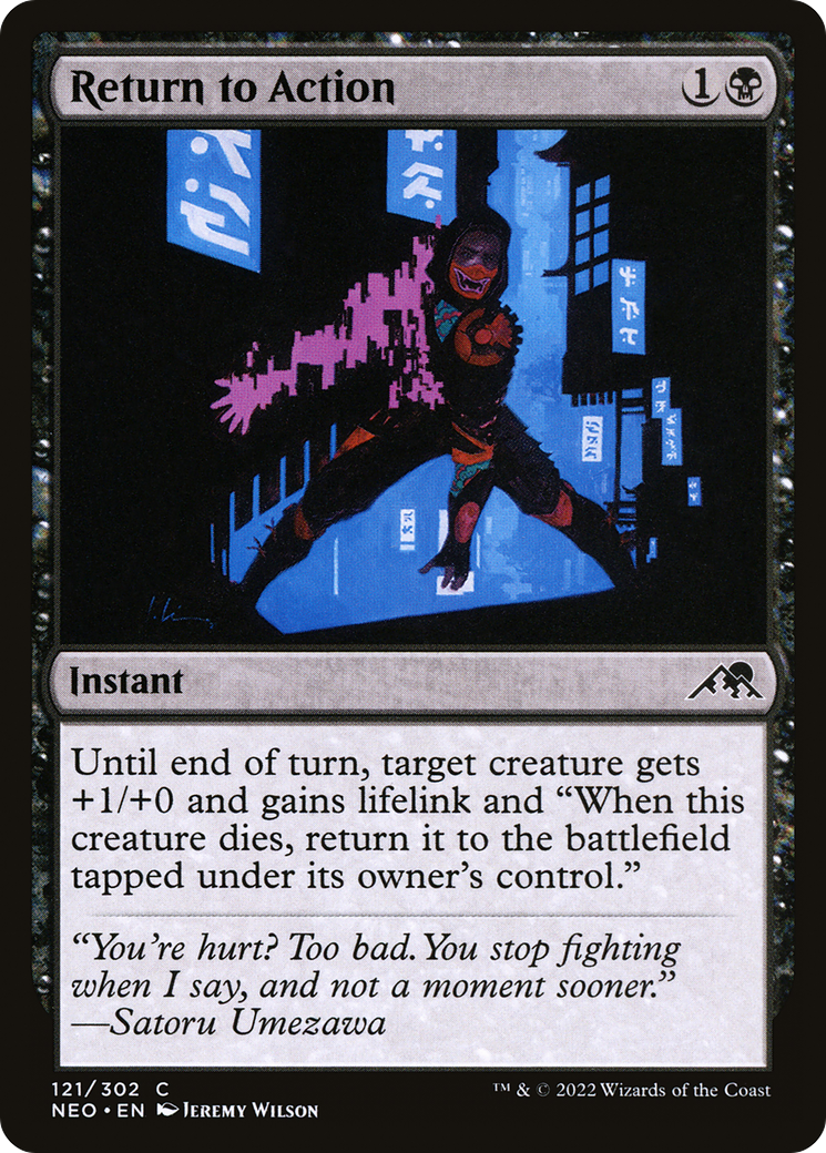 Return to Action [Kamigawa: Neon Dynasty] Foil
