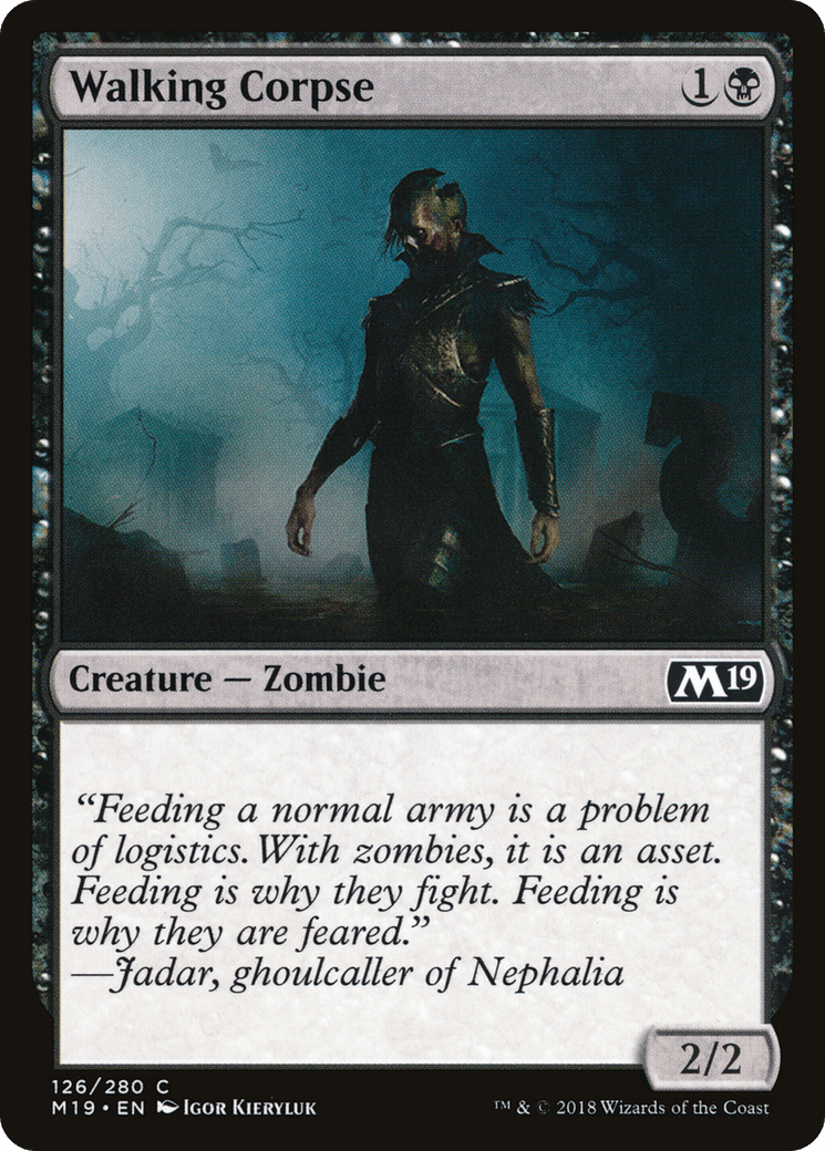 Walking Corpse [Core Set 2019] Foil