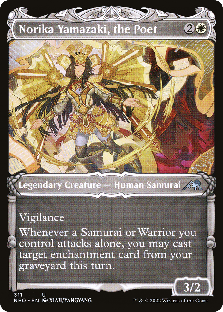 Norika Yamazaki, the Poet (Showcase Samurai) [Kamigawa: Neon Dynasty] Foil