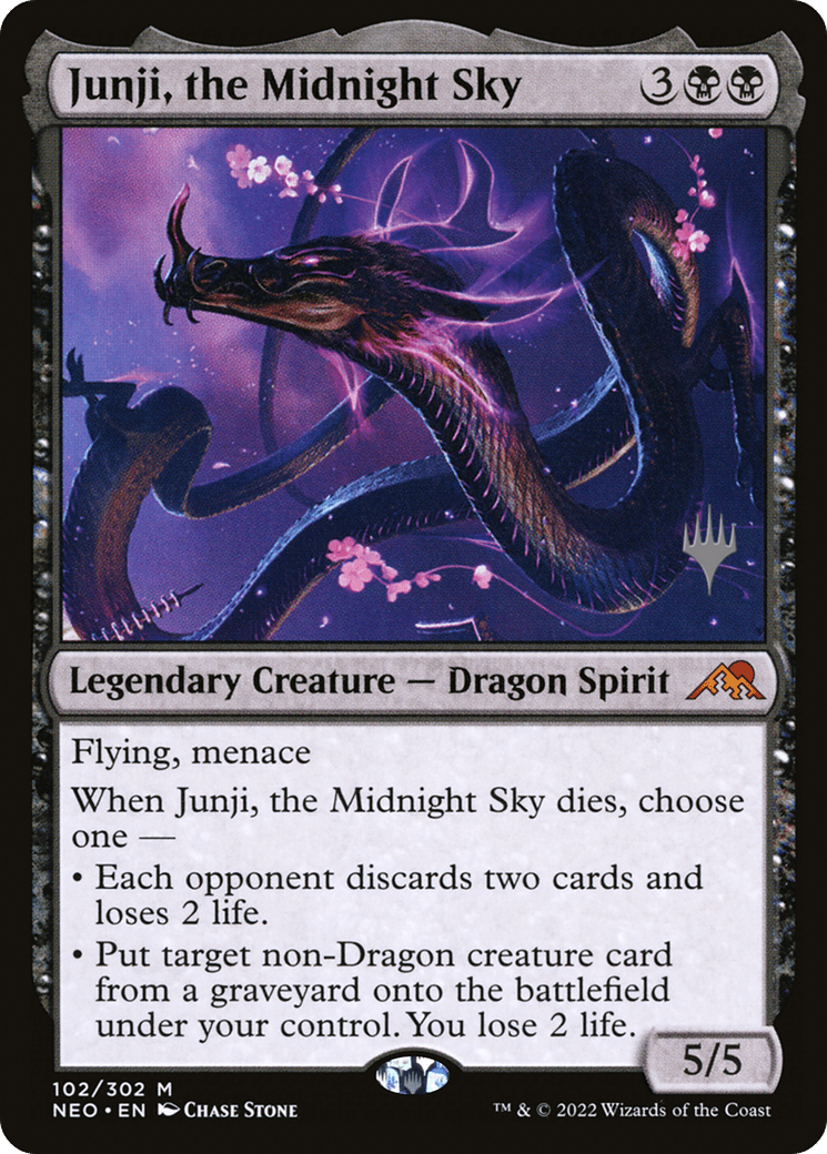 Junji, the Midnight Sky (Promo Pack) [Kamigawa: Neon Dynasty Promos] Foil
