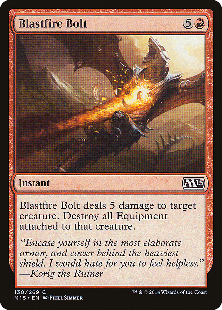 Blastfire Bolt [Magic 2015] Foil