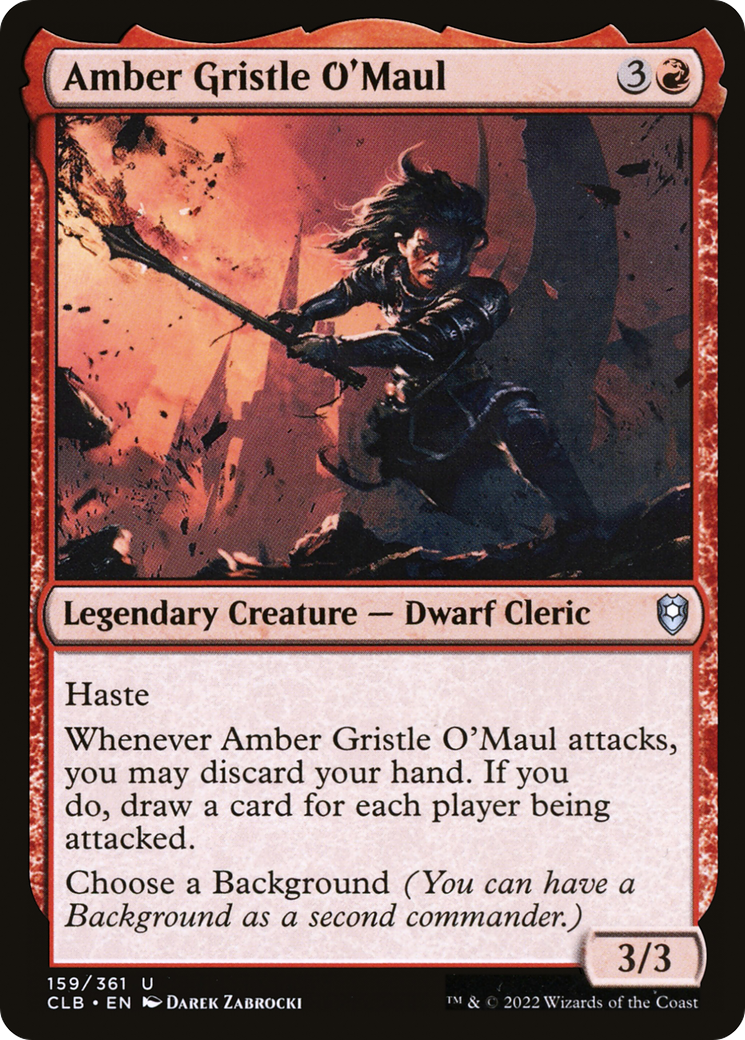 Amber Gristle O'Maul [Commander Legends: Battle for Baldur's Gate]