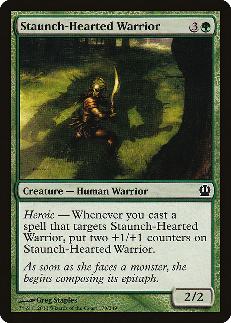 Staunch-Hearted Warrior [Theros] Foil