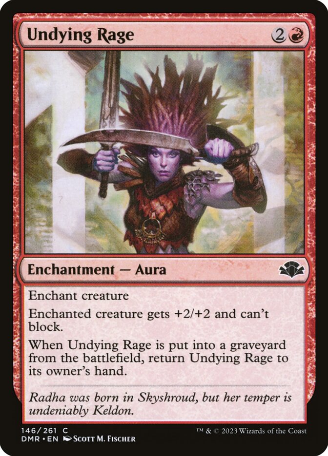 Undying Rage 146/261 (Dominaria Remastered)  - Foil