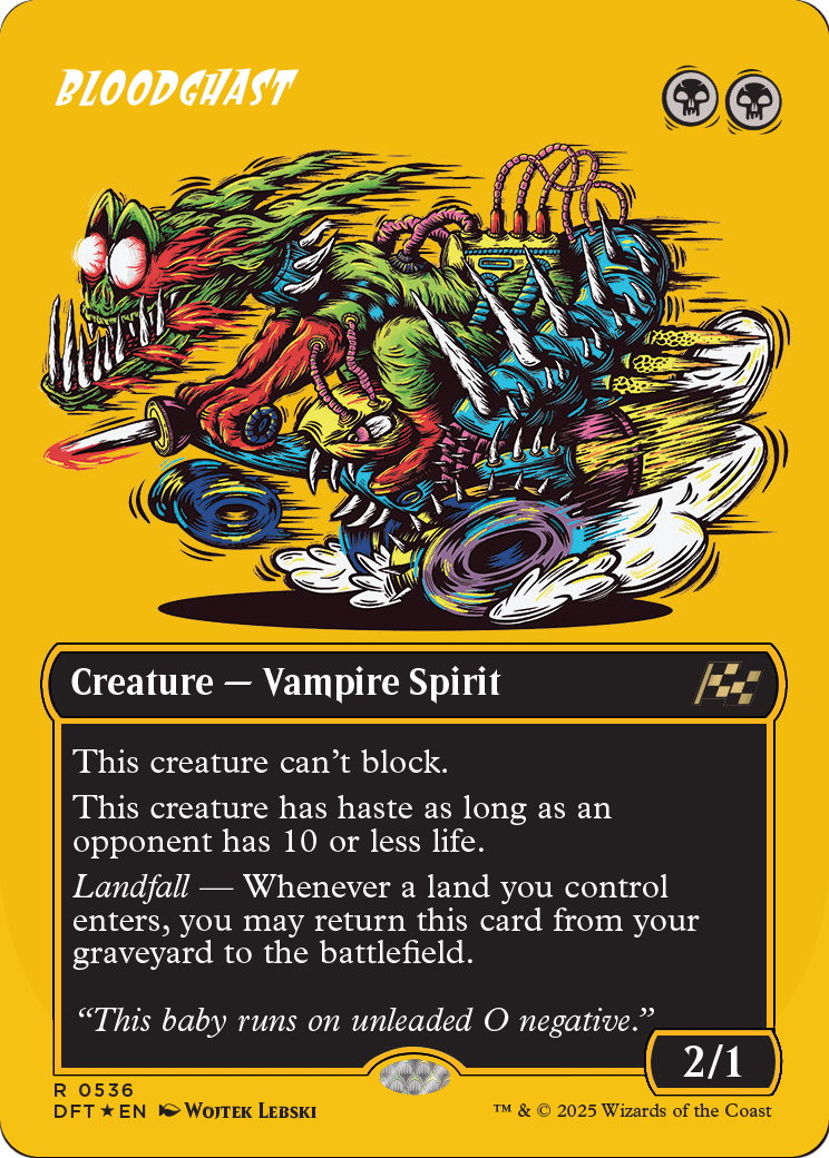 Bloodghast (Borderless) (First-Place Foil) |  Foil (536) [Aetherdrift]