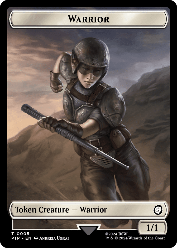 Warrior // Food (0012) Double-Sided Token [Fallout Tokens]