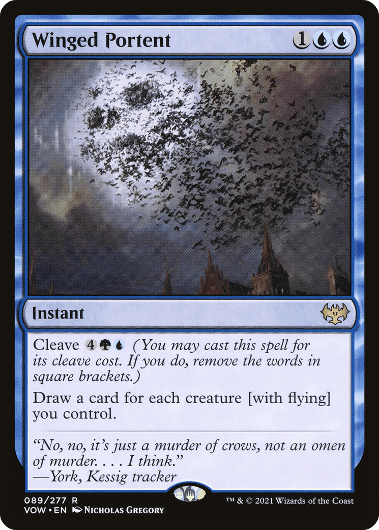 Winged Portent [Innistrad: Crimson Vow] Foil