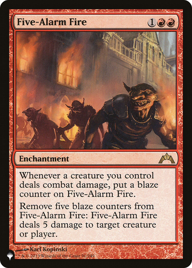 Five-Alarm Fire |  (GTC-91) [The List]