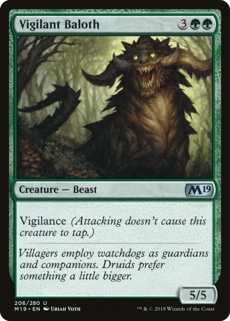 Vigilant Baloth [Core Set 2019] Foil