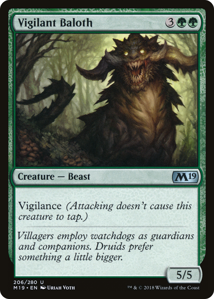 Vigilant Baloth [Core Set 2019] Foil