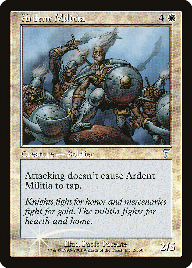 Ardent Militia [Seventh Edition] Foil